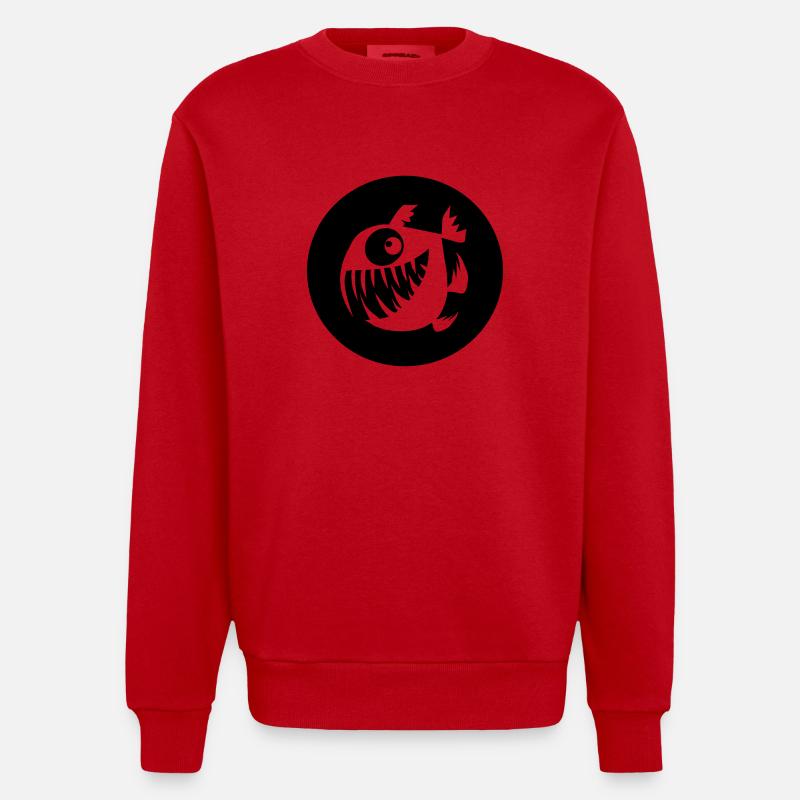 Frohe Perry Blase - Heavyweight Oversized Organic Crew Neck Made in EU - Rot