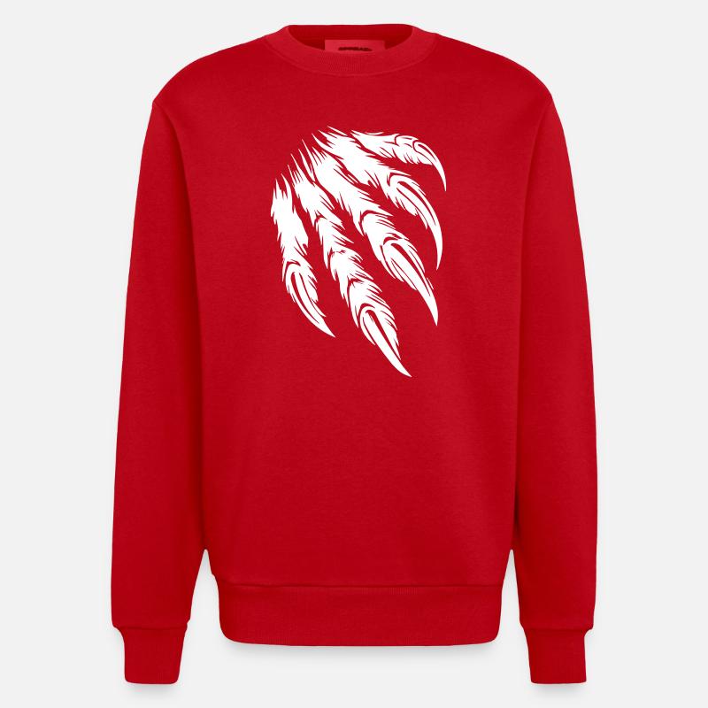 griffe - Sweat bio épais oversize fabriqué en UE - rouge