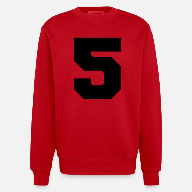 untitled5 - Sweat bio épais oversize fabriqué en UE - rouge