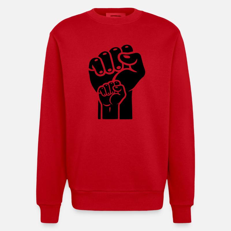 faust 2 - Heavyweight Oversized Organic Crew Neck Made in EU - Rot