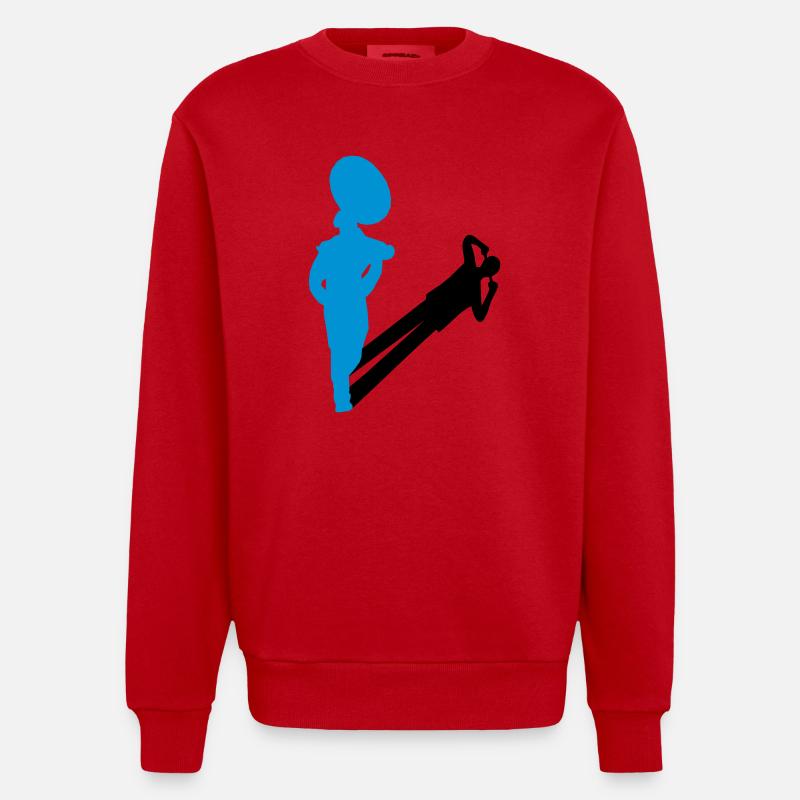 sousaphone - Sweat bio épais oversize fabriqué en UE - rouge