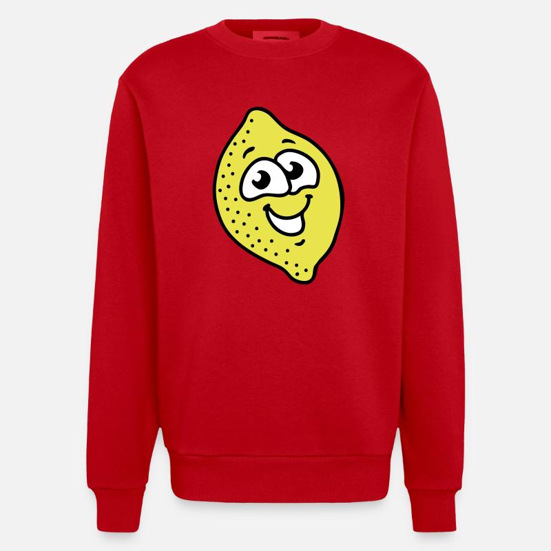 Lemon 3 - Sweat bio épais oversize fabriqué en UE - rouge