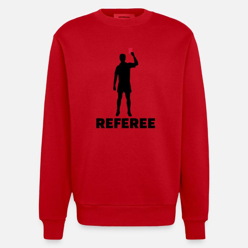 Referee - Heavyweight Oversized Organic Crew Neck Made in EU - red