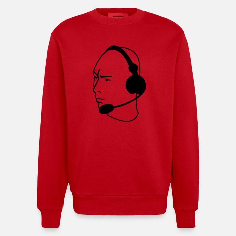 Alderiate - Sweat bio épais oversize fabriqué en UE - rouge