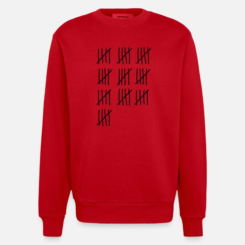 50e anniversaire - Sweat bio épais oversize fabriqué en UE - rouge