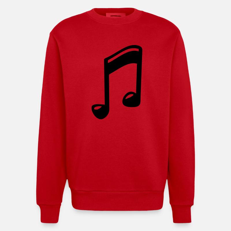 note - Heavyweight Oversized Organic Crew Neck Made in EU - Rot