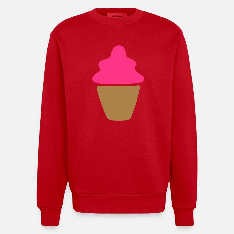 Petit gâteau cadeau de cuisson - Sweat bio épais oversize fabriqué en UE - rouge