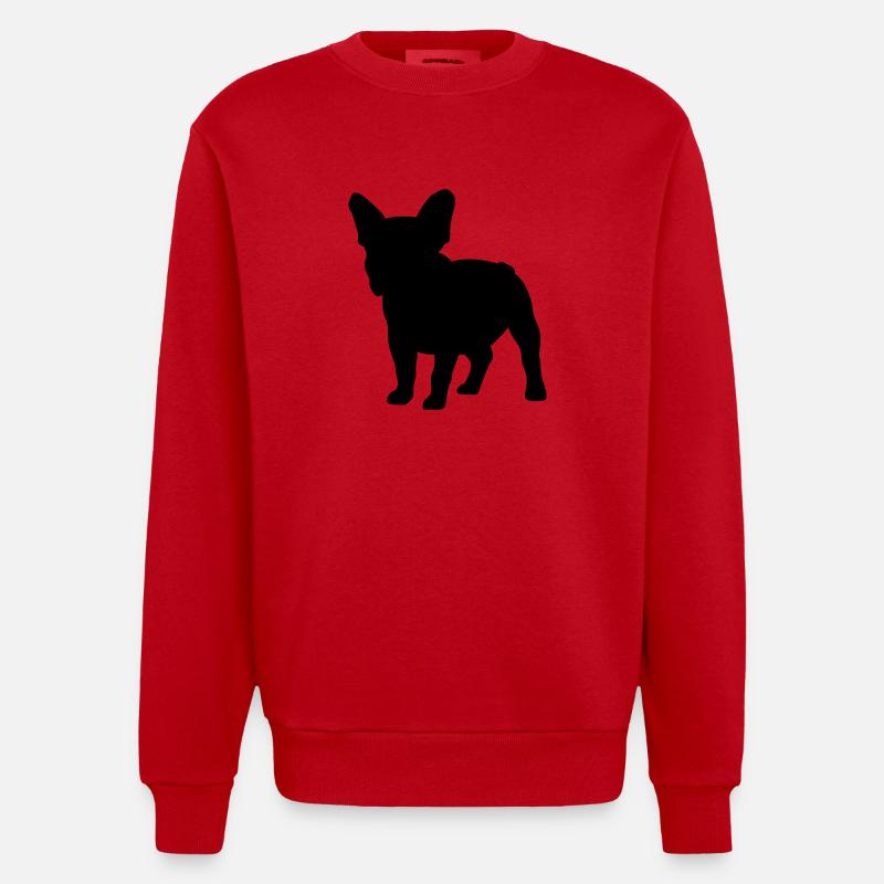 Frenchie - Sweat bio épais oversize fabriqué en UE - rouge