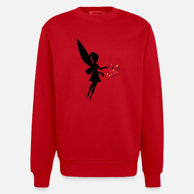 fee03 - Heavyweight Oversized Organic Crew Neck Made in EU - Rot