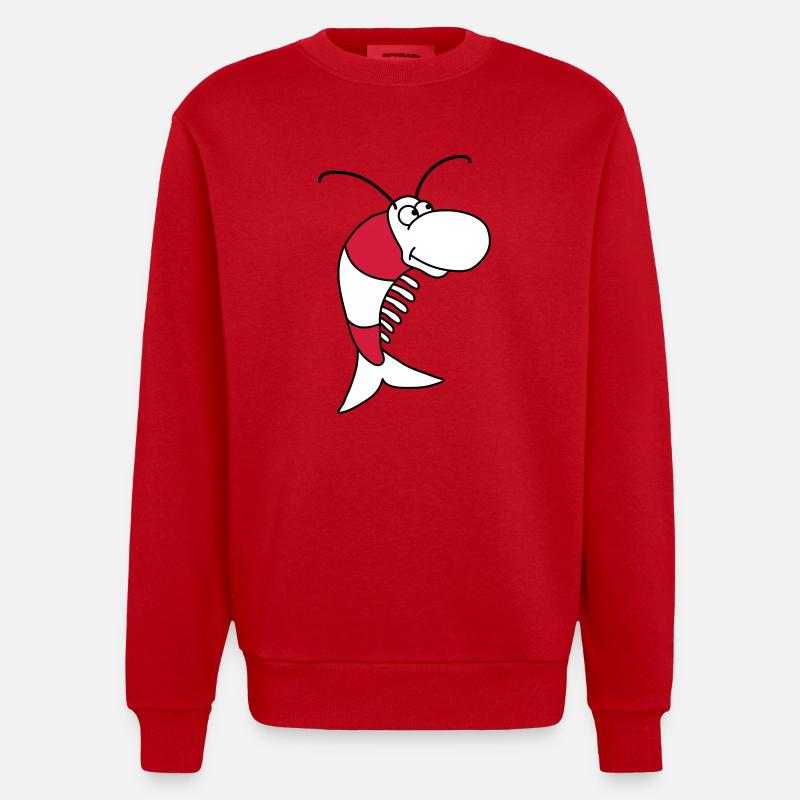 Shrimp - Sweat bio épais oversize fabriqué en UE - rouge