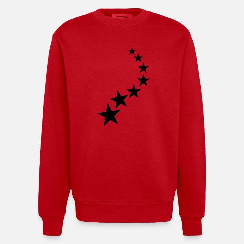 Sterne - Heavyweight Oversized Organic Crew Neck Made in EU - Rot