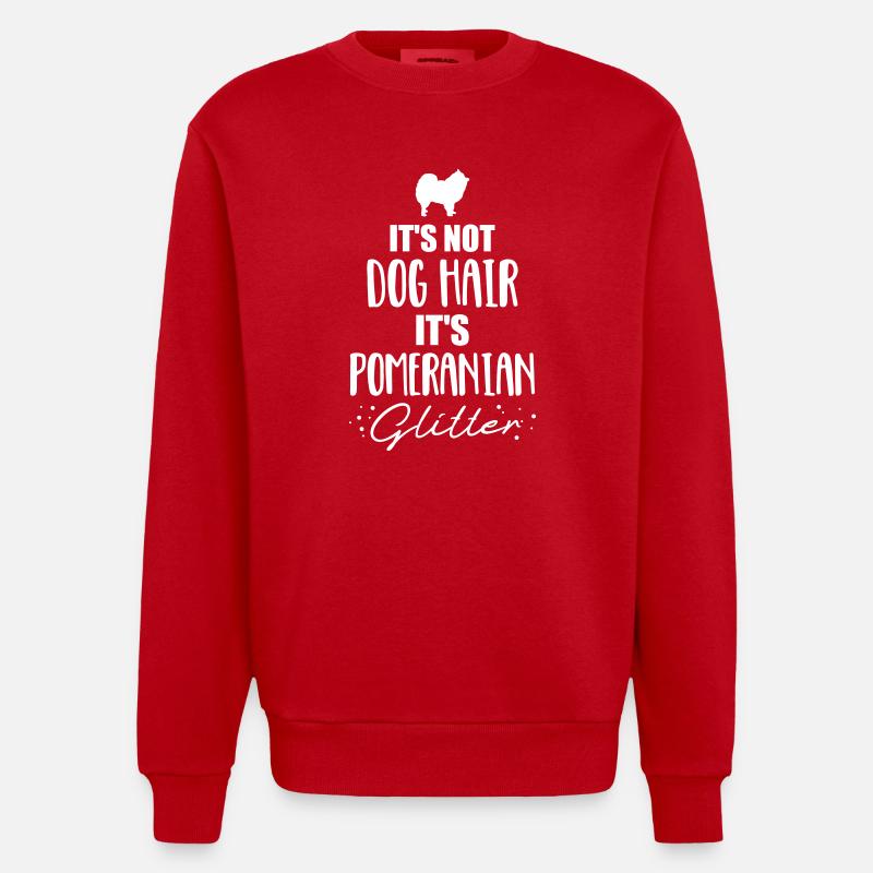 Spitz - Heavyweight Oversized Organic Crew Neck Made in EU - Rot
