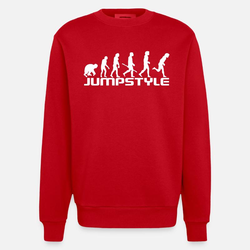 Evolution Jumpstyle 2 - Sweat bio épais oversize fabriqué en UE - rouge