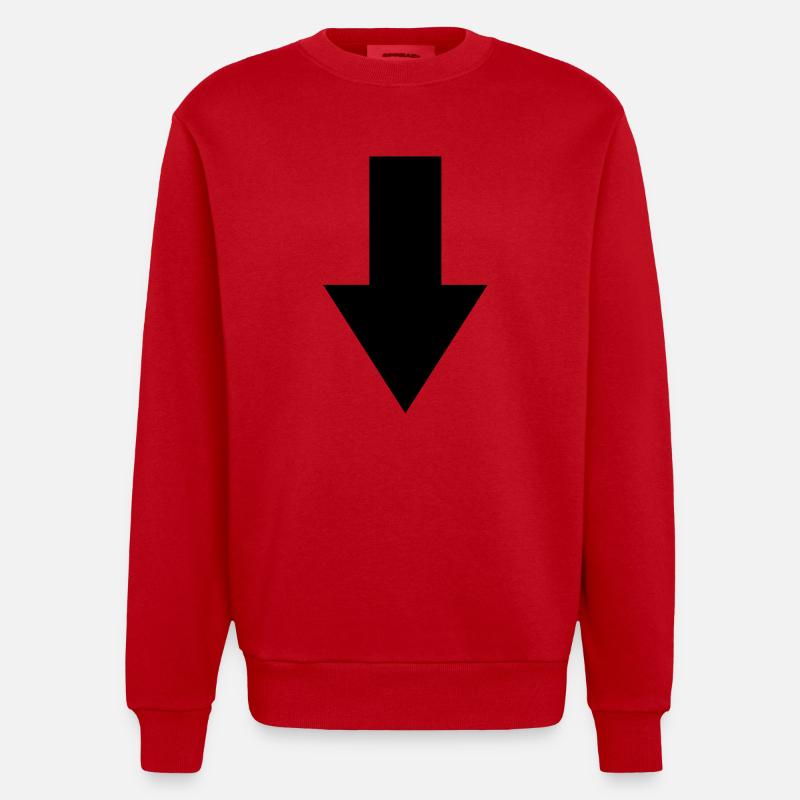 pfeil - Heavyweight Oversized Organic Crew Neck Made in EU - Rot