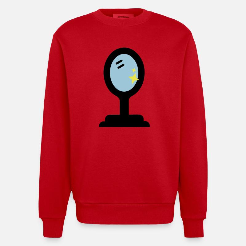 Beauté miroir - Sweat bio épais oversize fabriqué en UE - rouge