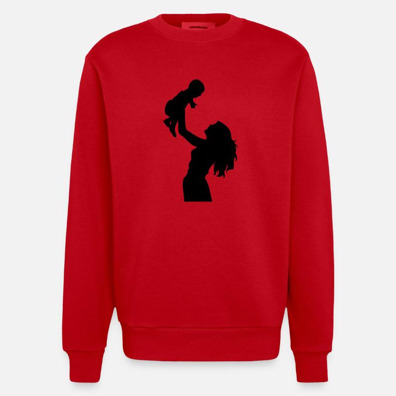 Mutter - Heavyweight Oversized Organic Crew Neck Made in EU - Rot