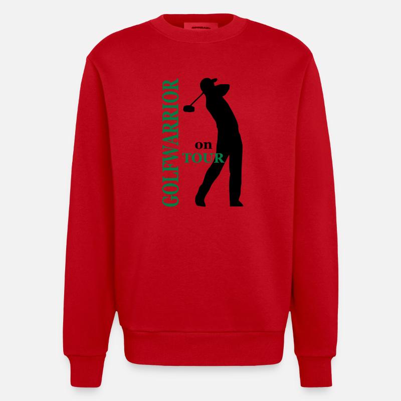 golf - Sweat bio épais oversize fabriqué en UE - rouge