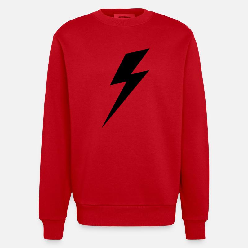 E&R Eclair - Sweat bio épais oversize fabriqué en UE - rouge