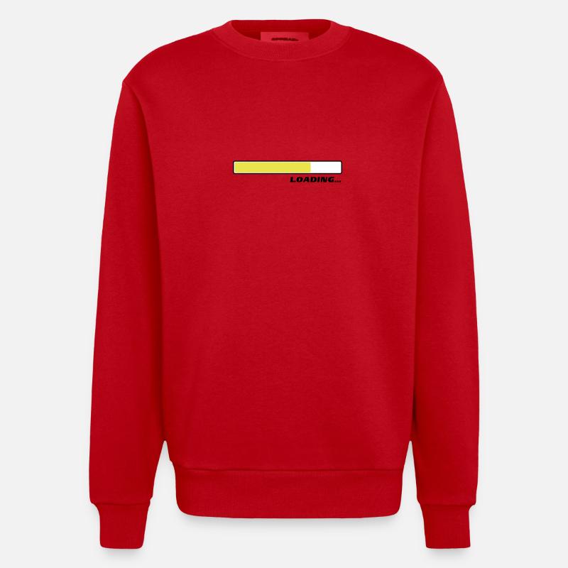 Loading... Ladebalken Status 3c - Heavyweight Oversized Organic Crew Neck Made in EU - Rot