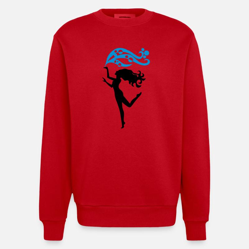Sublima - Tänzerin - Heavyweight Oversized Organic Crew Neck Made in EU - Rot