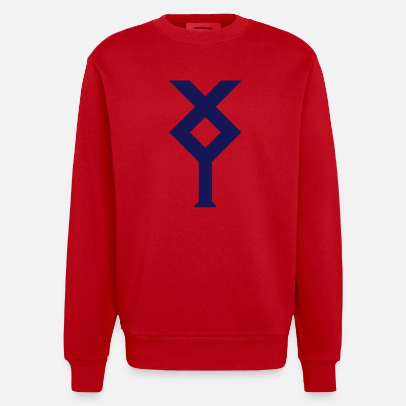 Ixylon Klassenzeichen - Heavyweight Oversized Organic Crew Neck Made in EU - Rot