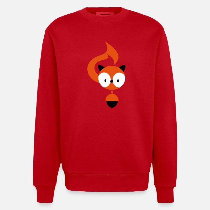 eichhoernchen_3f - Heavyweight Oversized Organic Crew Neck Made in EU - red