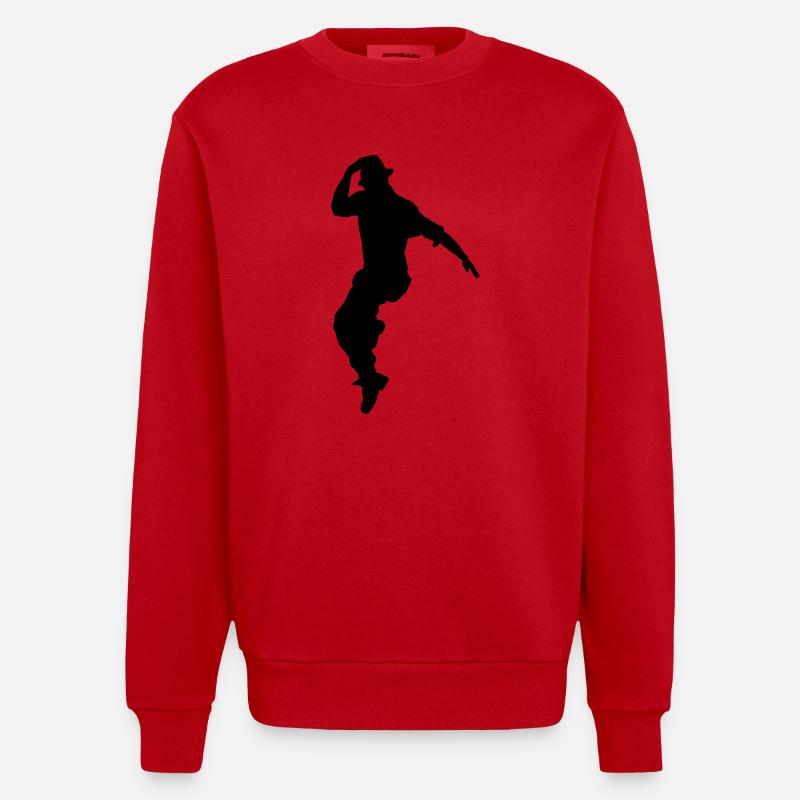 Jumping dancer - Sweat bio épais oversize fabriqué en UE - rouge