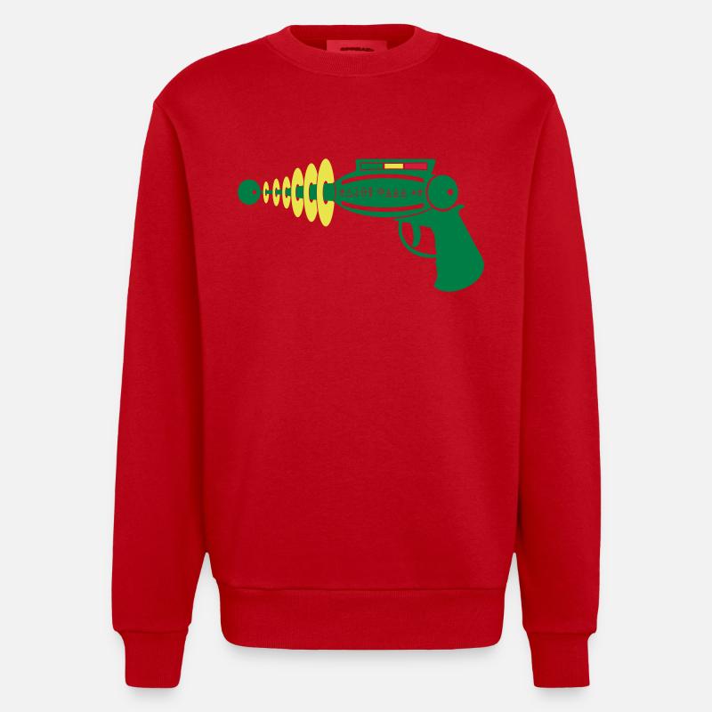 Taser - Heavyweight Oversized Organic Crew Neck Made in EU - Rot