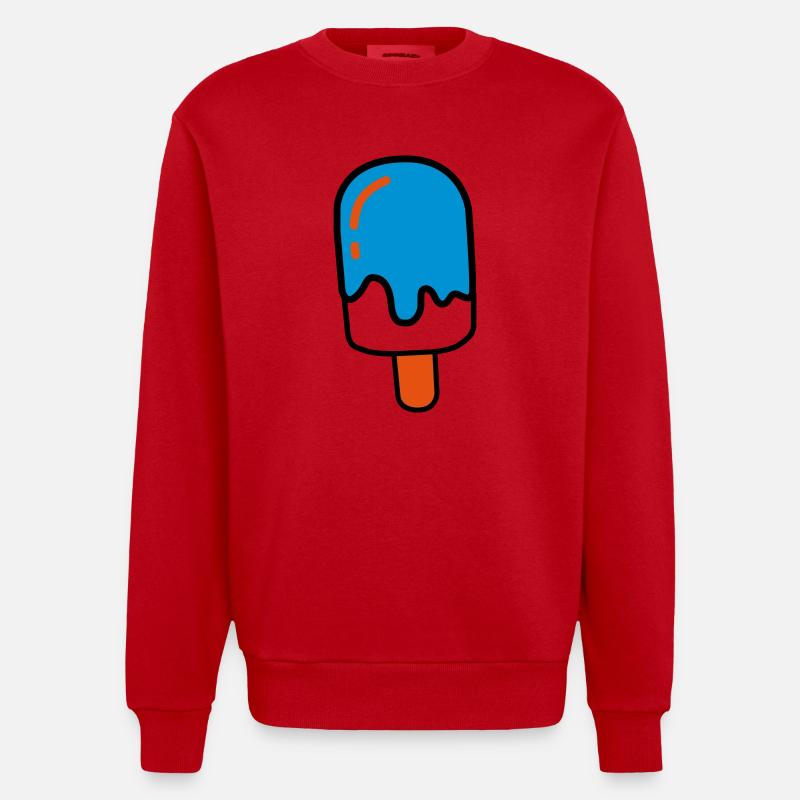 Eskimo Limon - Sweat bio épais oversize fabriqué en UE - rouge