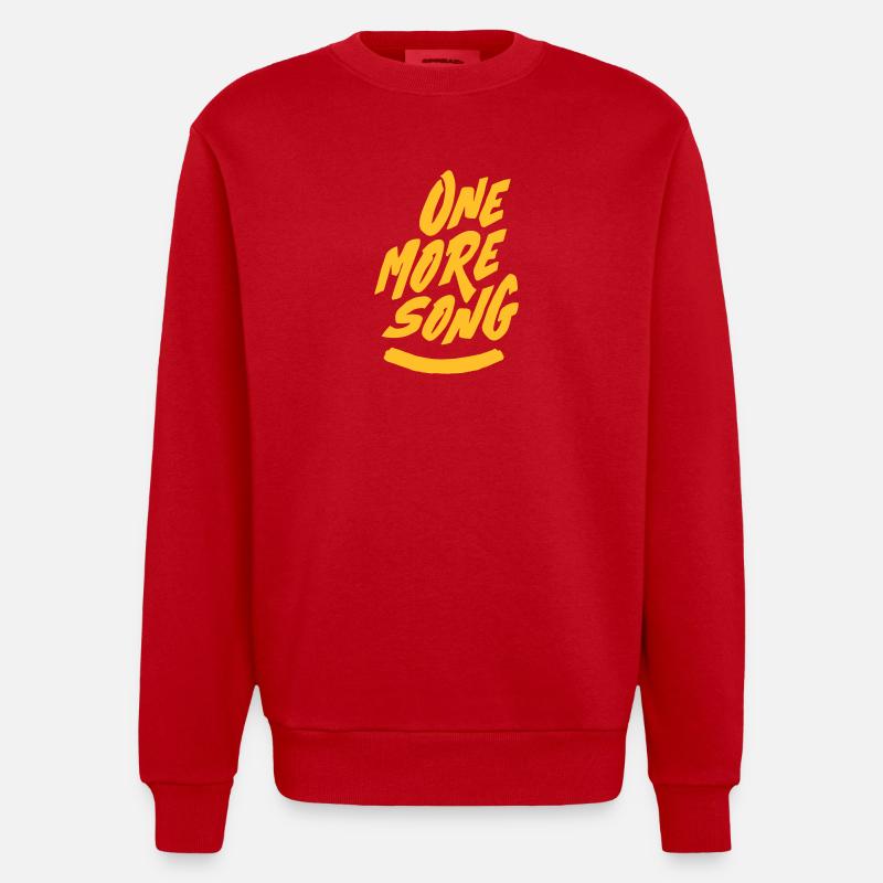 Noch ein Lied - Vektor - Heavyweight Oversized Organic Crew Neck Made in EU - Rot