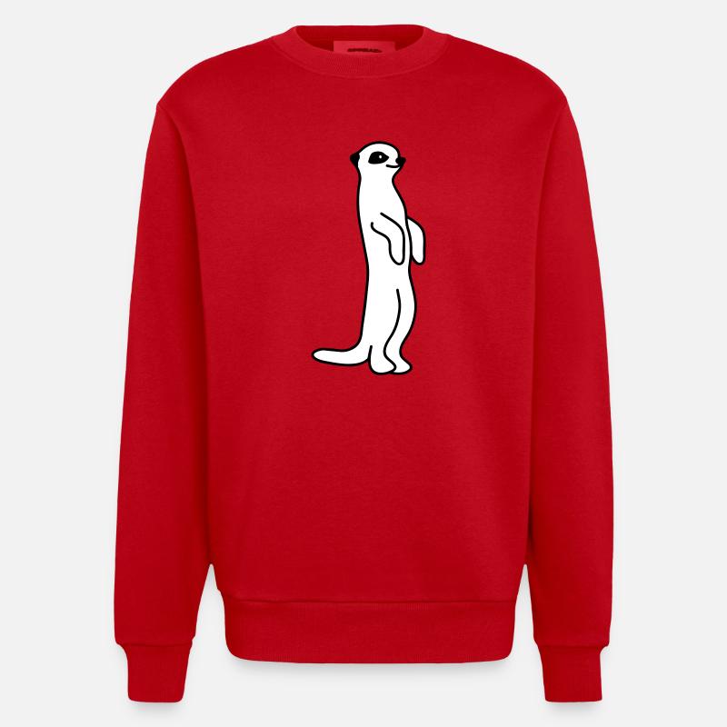 Erdmann - Sweat bio épais oversize fabriqué en UE - rouge