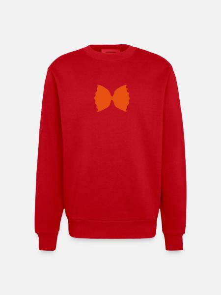 pate farfalle 2702 - Sweat bio épais oversize fabriqué en UE - rouge