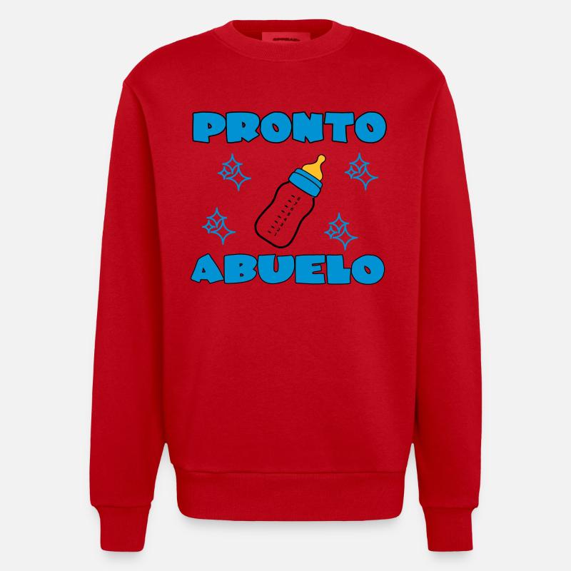 Pronto abuelo - Sweat bio épais oversize fabriqué en UE - rouge