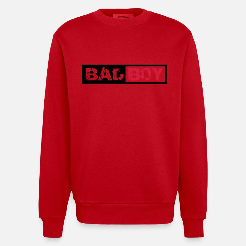 Bad Boy Design - Sweat bio épais oversize fabriqué en UE - rouge