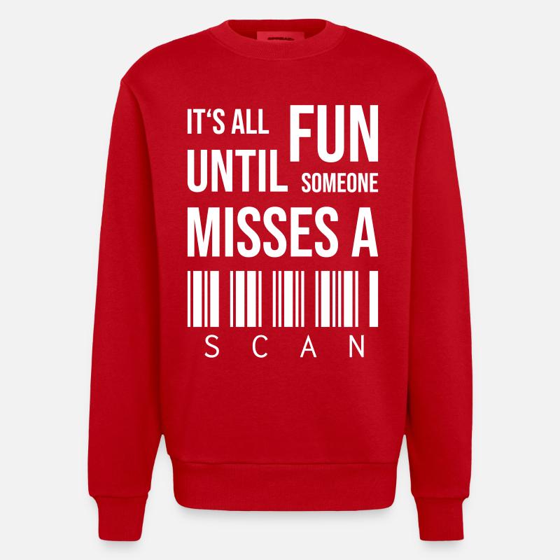 Échec du suivi - Sweat bio épais oversize fabriqué en UE - rouge