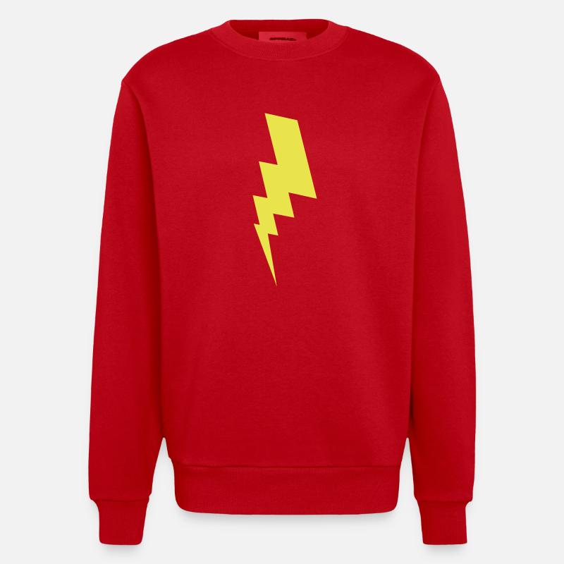 Blitz - Heavyweight Oversized Organic Crew Neck Made in EU - Rot