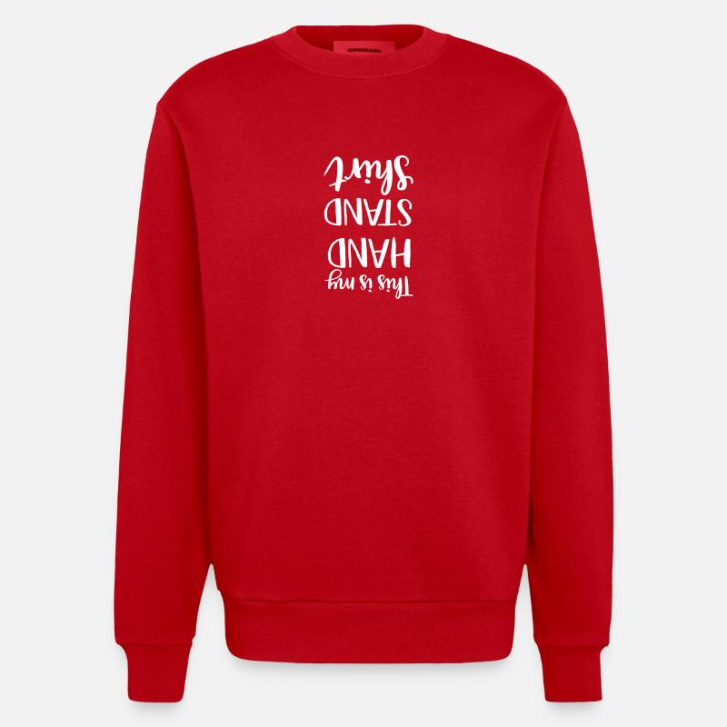 HandStand - Sweat bio épais oversize fabriqué en UE - rouge