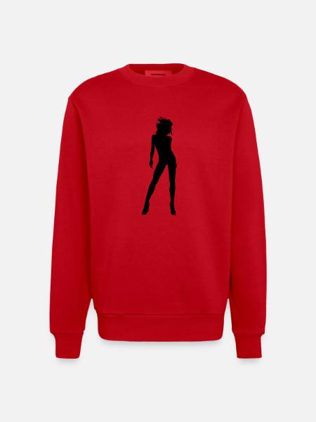 danseuse - Sweat bio épais oversize fabriqué en UE - rouge