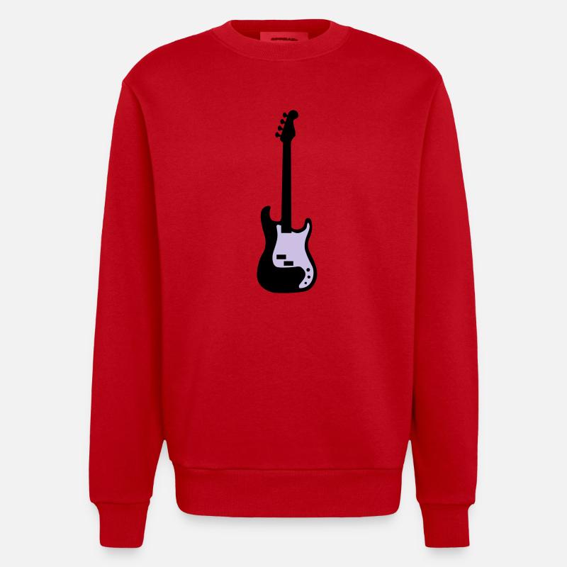 bass - Sweat bio épais oversize fabriqué en UE - rouge