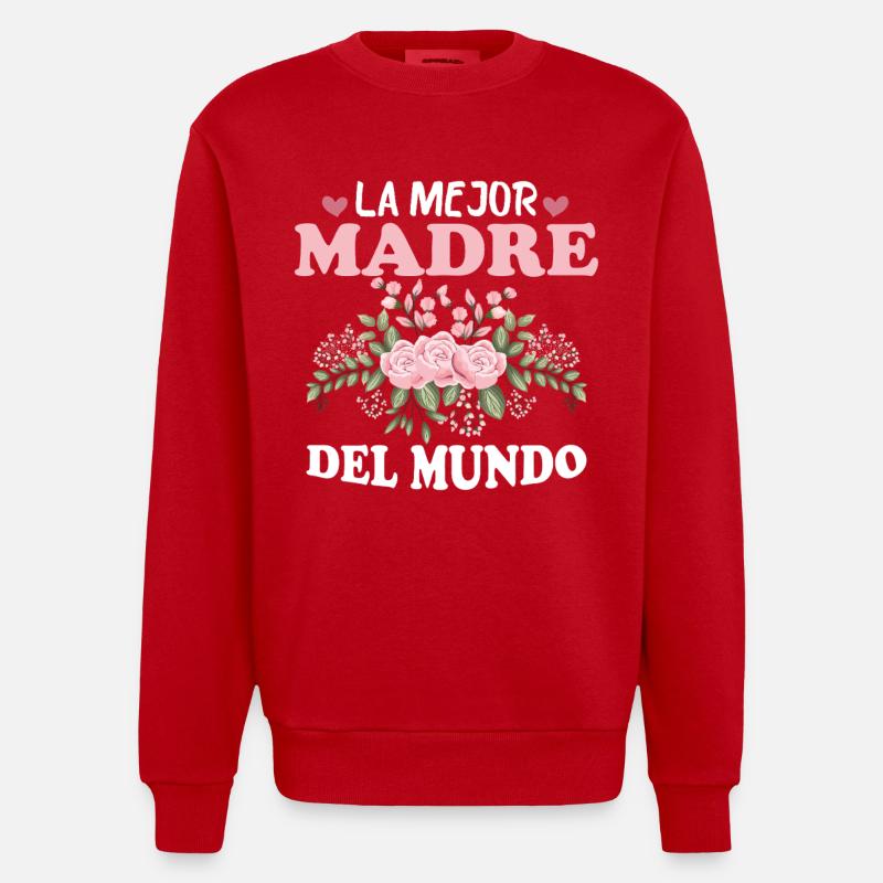 Die beste Mutter der Welt - Heavyweight Oversized Organic Crew Neck Made in EU - Rot