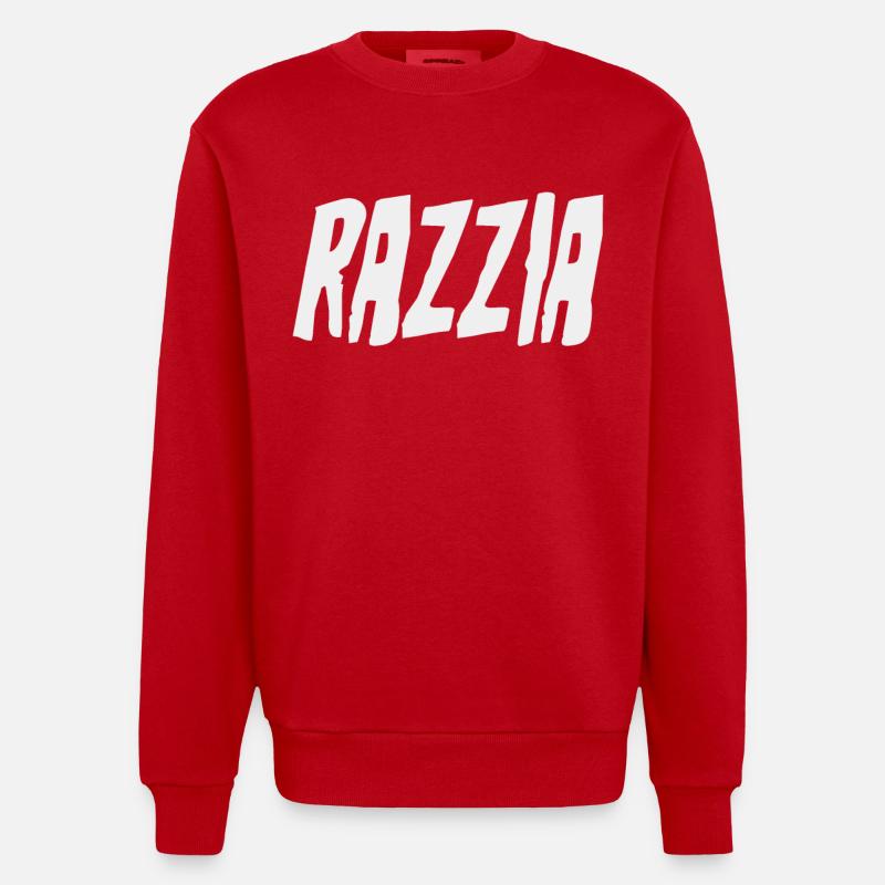 Opération et contrôle Raid - Sweat bio épais oversize fabriqué en UE - rouge