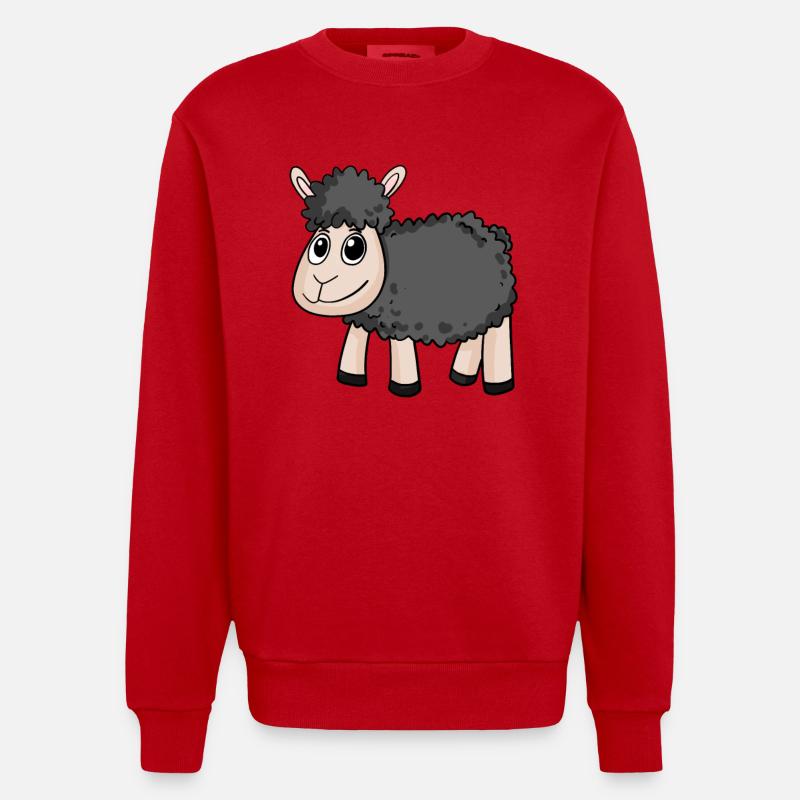 Schwarzes Schaf - Heavyweight Oversized Organic Crew Neck Made in EU - Rot