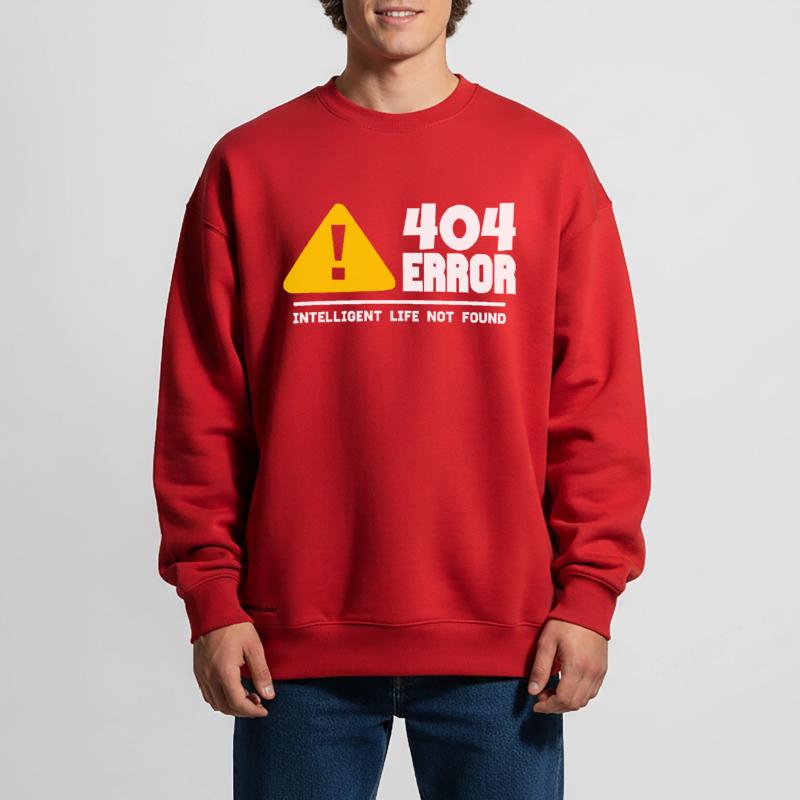 Computer and programmer geek. 404 Errors Heavyweight Oversized Organic Crew Neck Made in EU
