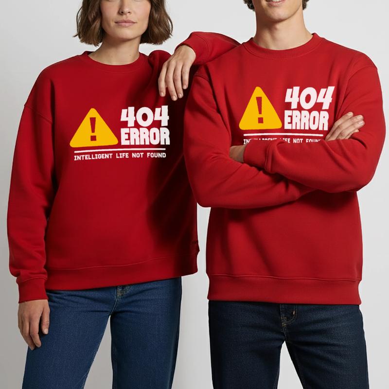 Computer and programmer geek. 404 Errors Heavyweight Oversized Organic Crew Neck Made in EU