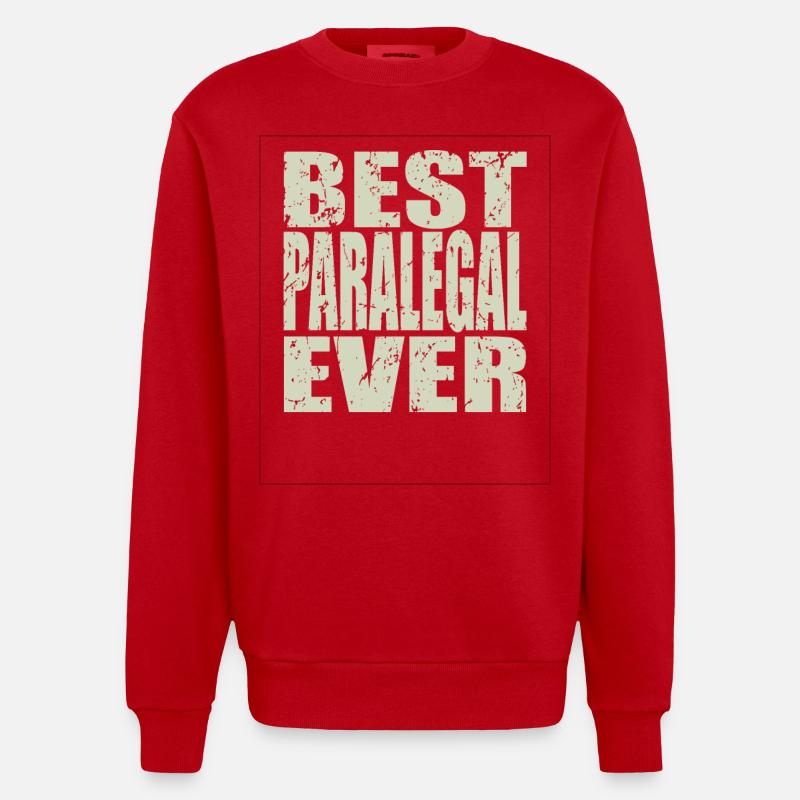Best Rechtsanwaltsfachangestellte ever - Heavyweight Oversized Organic Crew Neck Made in EU - Rot
