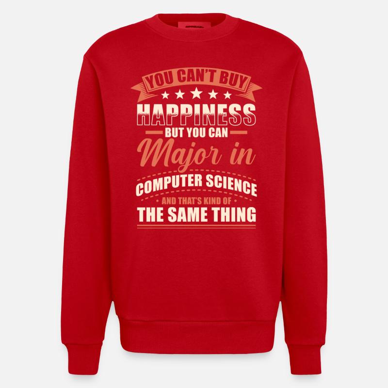 Informatik Abschluss - Heavyweight Oversized Organic Crew Neck Made in EU - Rot
