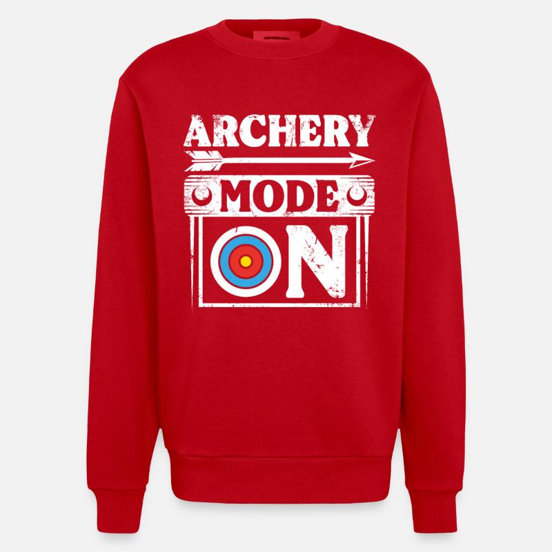Mode tir à l’arc activé - Sweat bio épais oversize fabriqué en UE - rouge