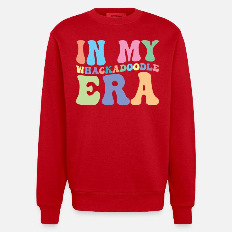 Whackadoodle - Sweat bio épais oversize fabriqué en UE - rouge