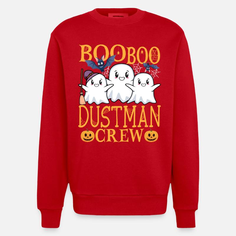 Müllmann Beruf Müllabfuhr Müllwerker - Heavyweight Oversized Organic Crew Neck Made in EU - Rot