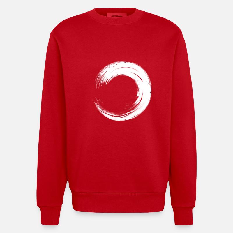 Kreis - Heavyweight Oversized Organic Crew Neck Made in EU - Rot